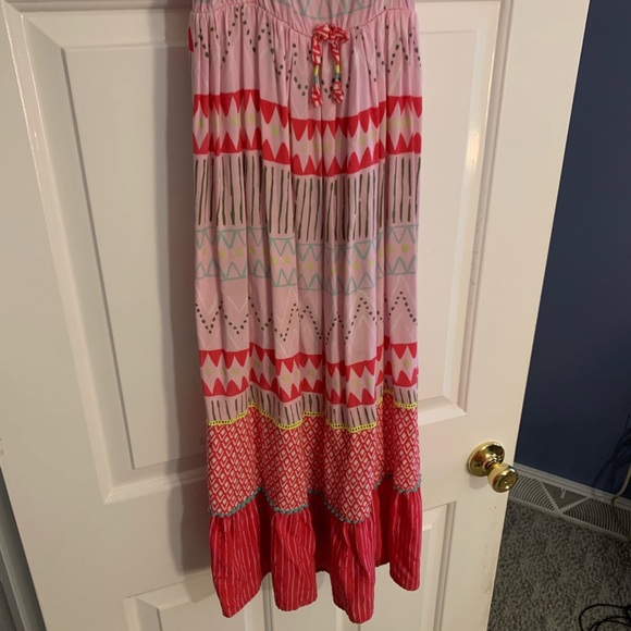 Pink patterned maxi dress - Picture 3 of 4